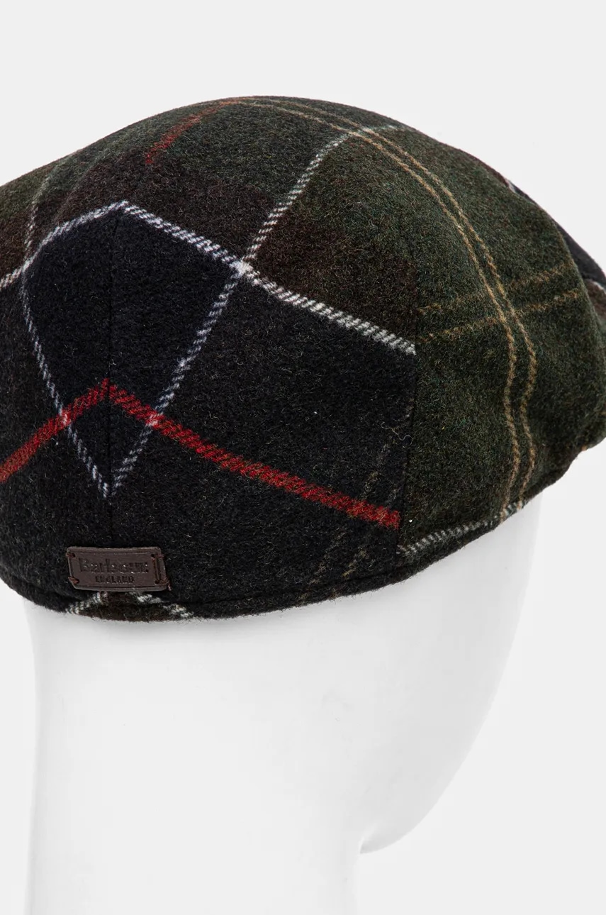 Кепка с примесью шерсти Barbour цвет зелёный MHA0558 Кепка с примесью шерсти Barbour цвет зелёный MHA0558