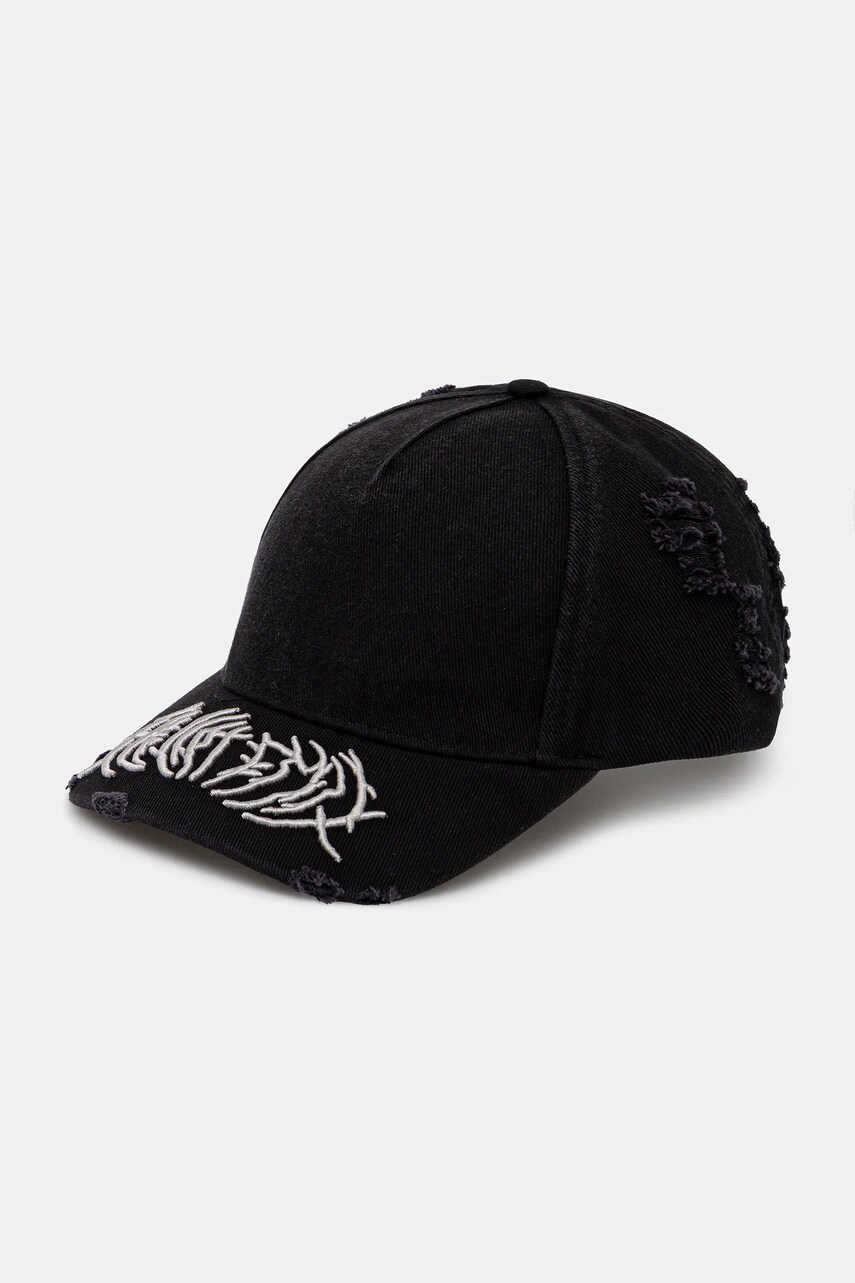 Heliot Emil șapcă culoarea negru, uni, SS25_16_071_BLK01_CO