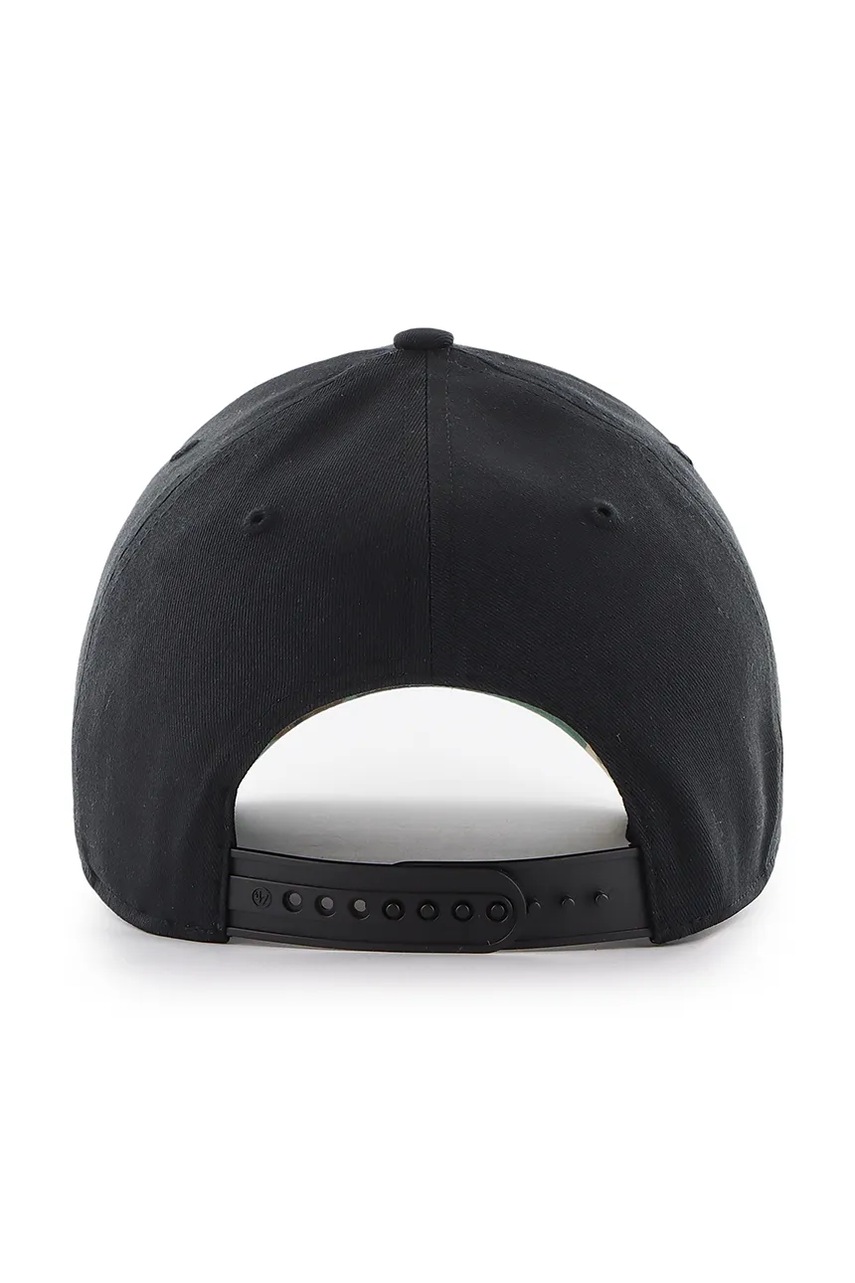 Хлопковая кепка 47 brand MLB Detroit Tigers цвет чёрный с аппликацией B-DGTSM09CTP-BK