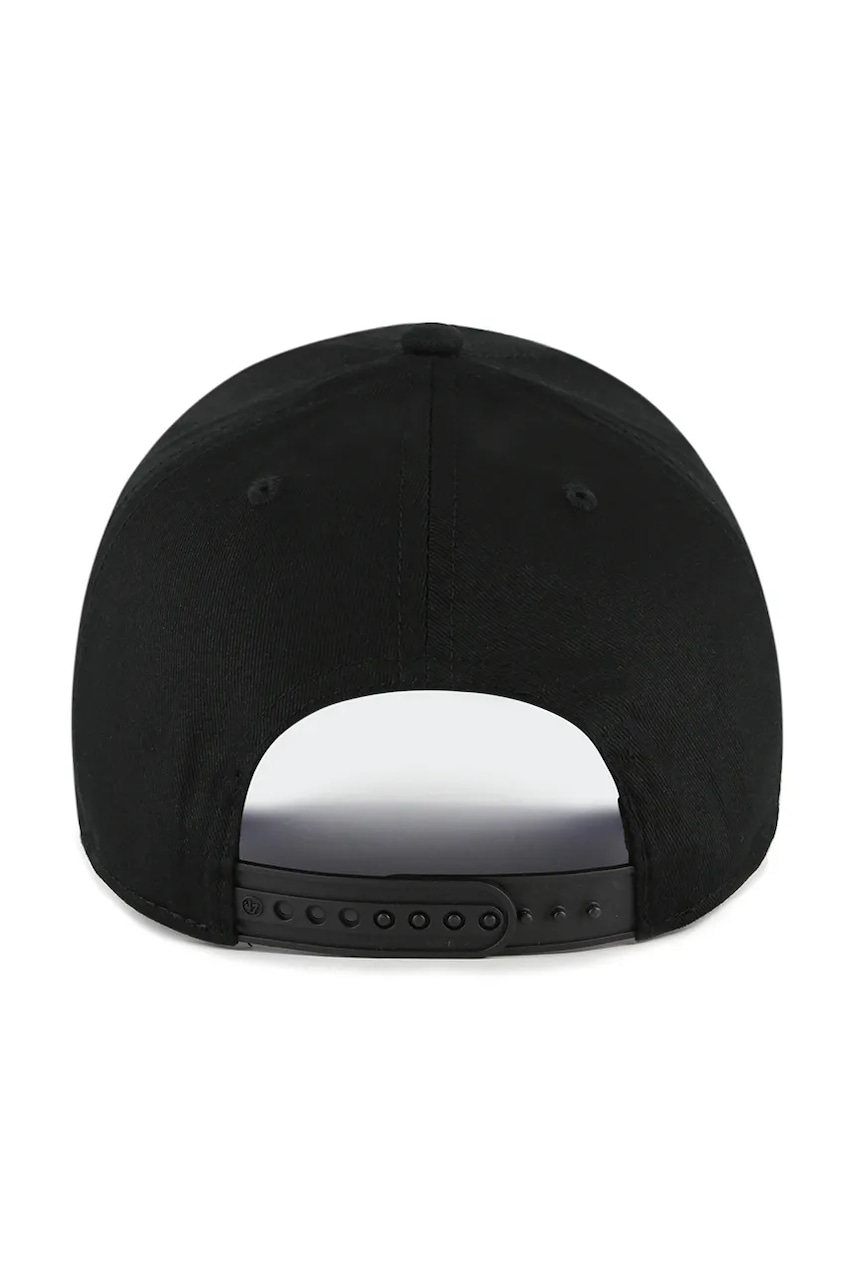 Хлопковая кепка 47 brand MLB New York Yankees цвет чёрный с аппликацией B-FIJMP17CTP-BK Хлопковая кепка 47 brand MLB New York Yankees цвет чёрный с аппликацией B-FIJMP17CTP-BK