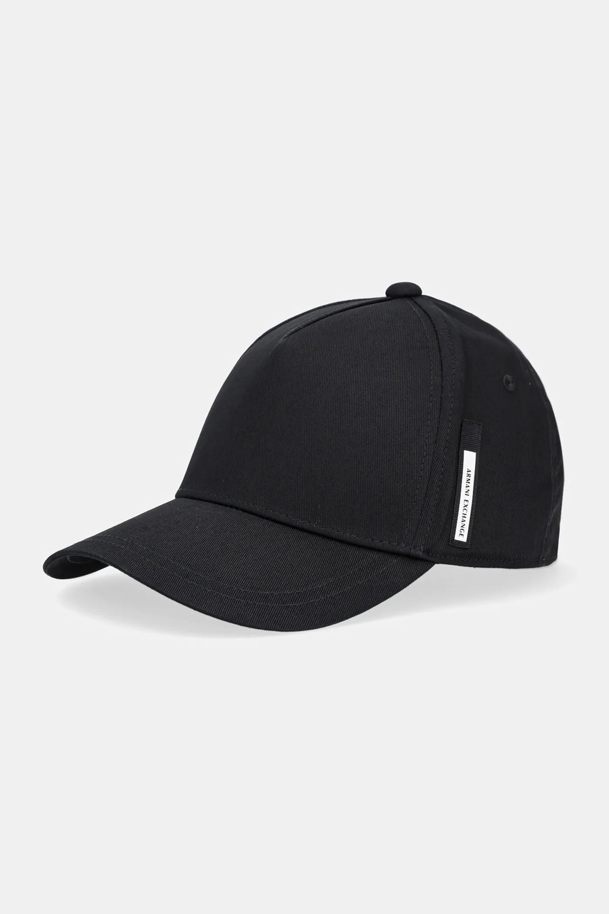 Levně Bavlněná baseballová čepice Armani Exchange černá barva, XM001693 AF15502