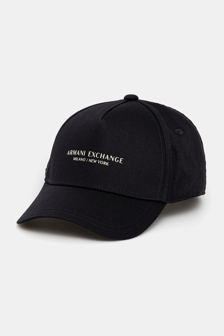 Armani Exchange șapcă de baseball din bumbac culoarea negru, XM001694 AF15502