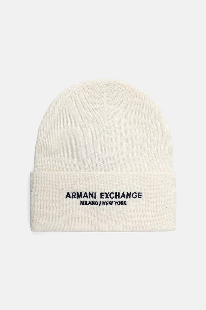 Levně Čepice Armani Exchange béžová barva, XM001637 AF16950