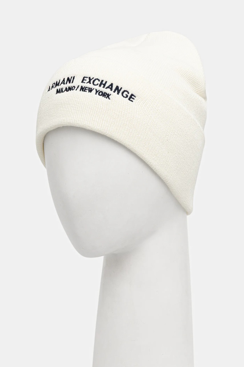 Шапка Armani Exchange цвет бежевый XM001637 AF16950 Шапка Armani Exchange цвет бежевый XM001637 AF16950