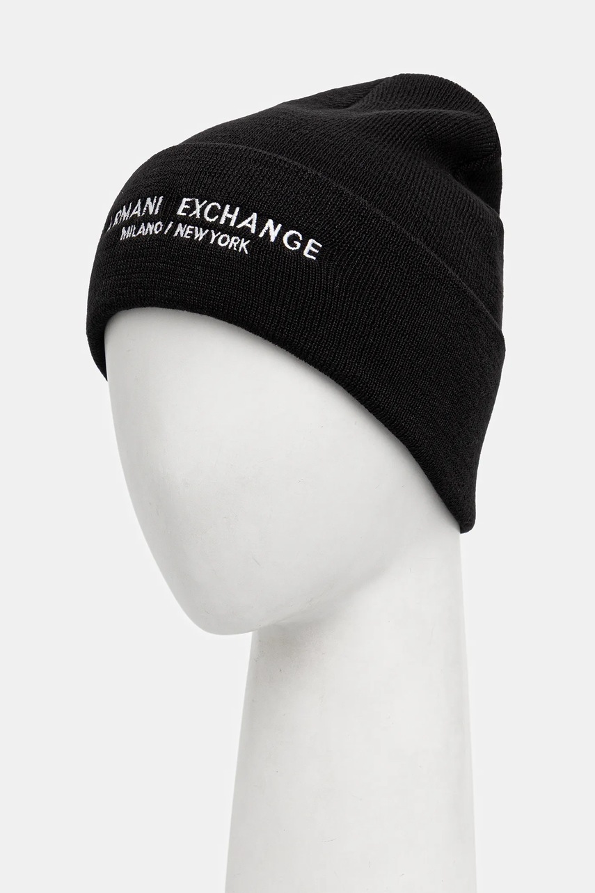 Шапка Armani Exchange цвет чёрный XM001637 AF16950 Шапка Armani Exchange цвет чёрный XM001637 AF16950
