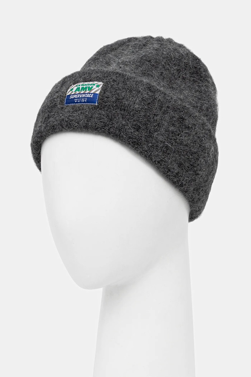 Шапка с шерстью American Vintage цвет серый  VITO22A