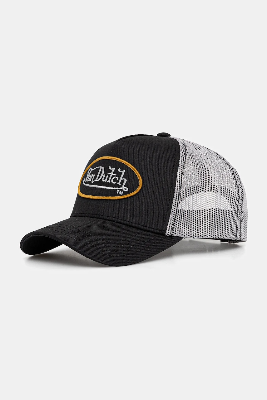 Von Dutch șapcă culoarea gri, VD.0.CAS1.CLA6