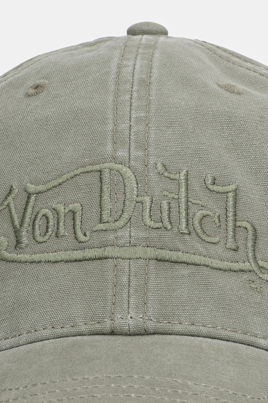 Хлопковая кепка Von Dutch цвет зелёный VD.0.CAS1.FORESTNK Хлопковая кепка Von Dutch цвет зелёный VD.0.CAS1.FORESTNK