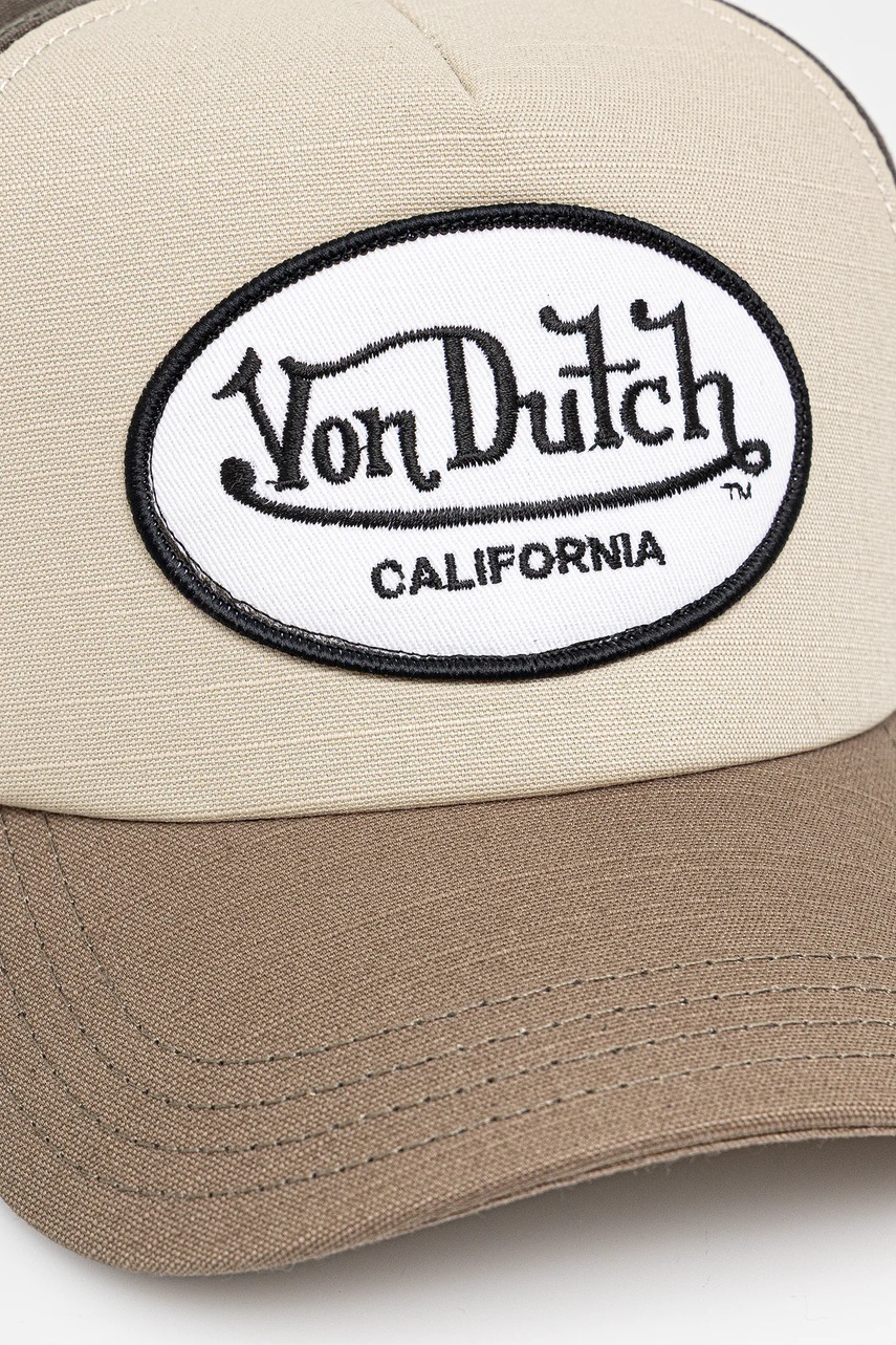Хлопковая кепка Von Dutch цвет зелёный VD.0.CAS1.JAC