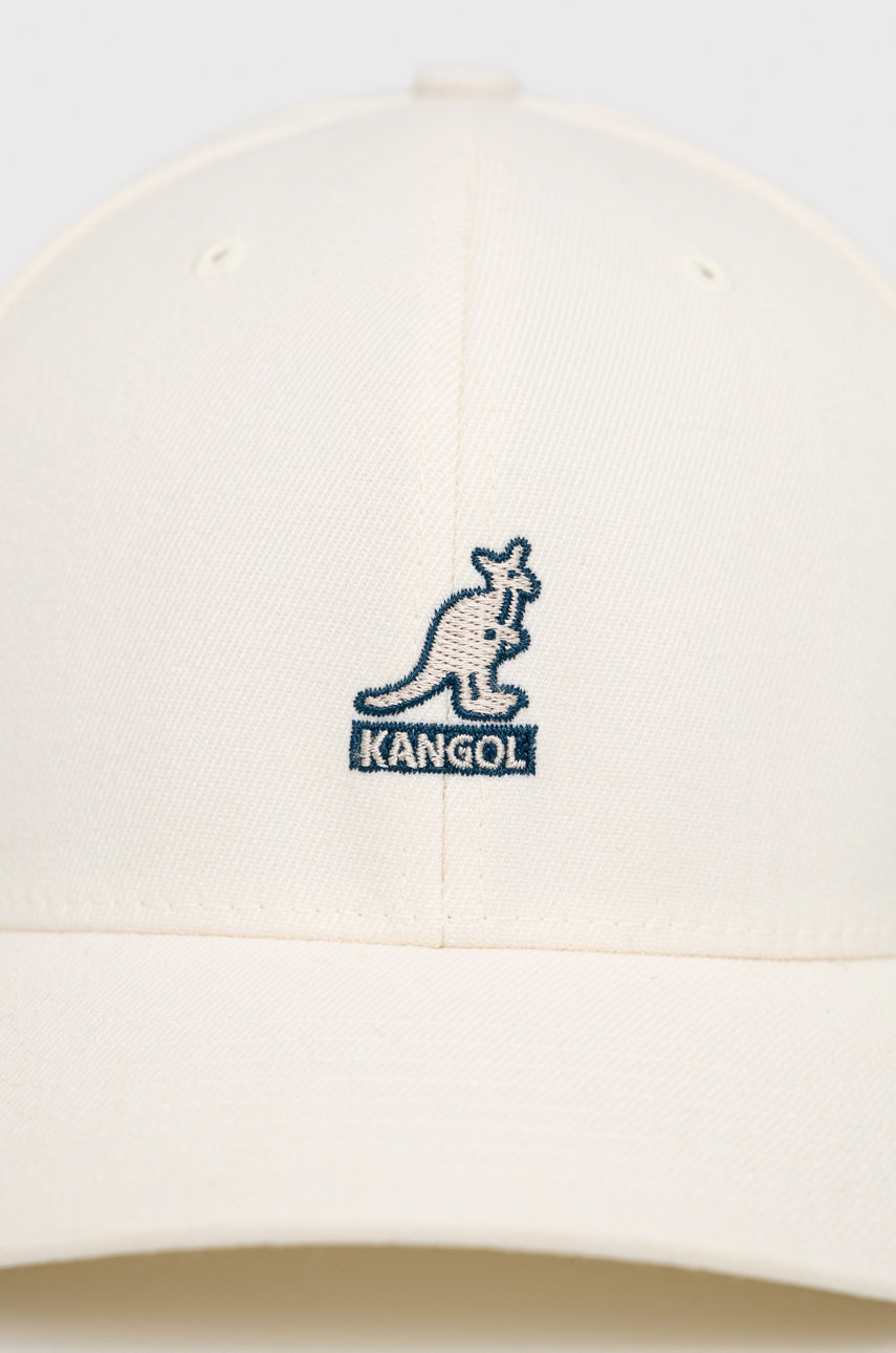 

Кепка с примесью шерсти Kangol цвет кремовый гладкая