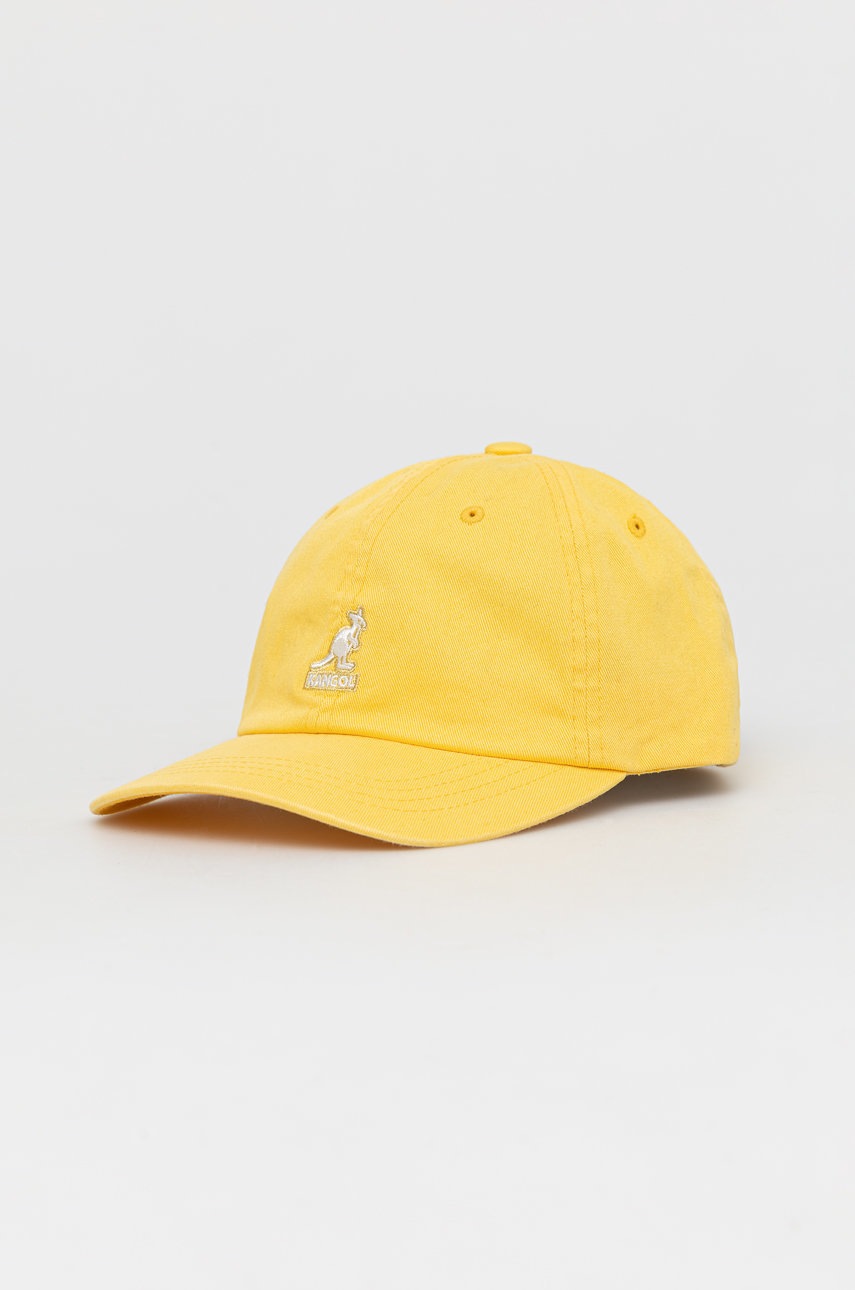 

Кепка Kangol цвет жёлтый с аппликацией