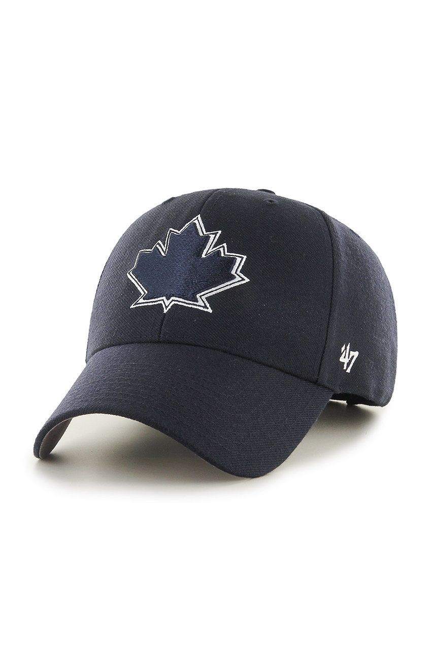 47brand șapcă MLB Toronto Blue Jays Culoarea Albastru Marin, Cu Imprimeu