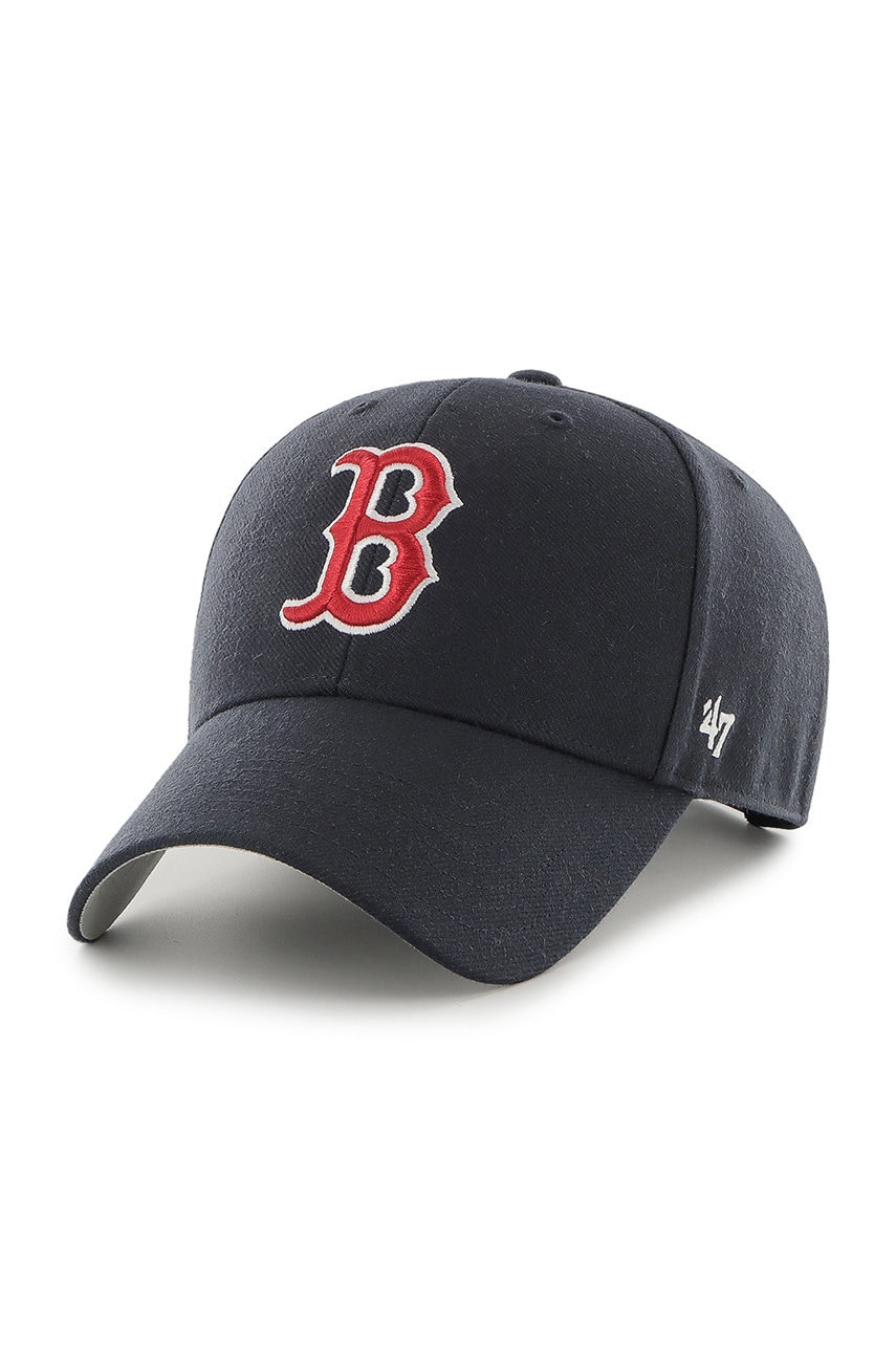 Levně Čepice 47brand MLB Boston Red Socks černá barva, s aplikací