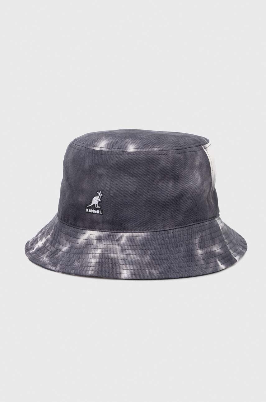 

Памучна капела Kangol в черно от памук, Сив