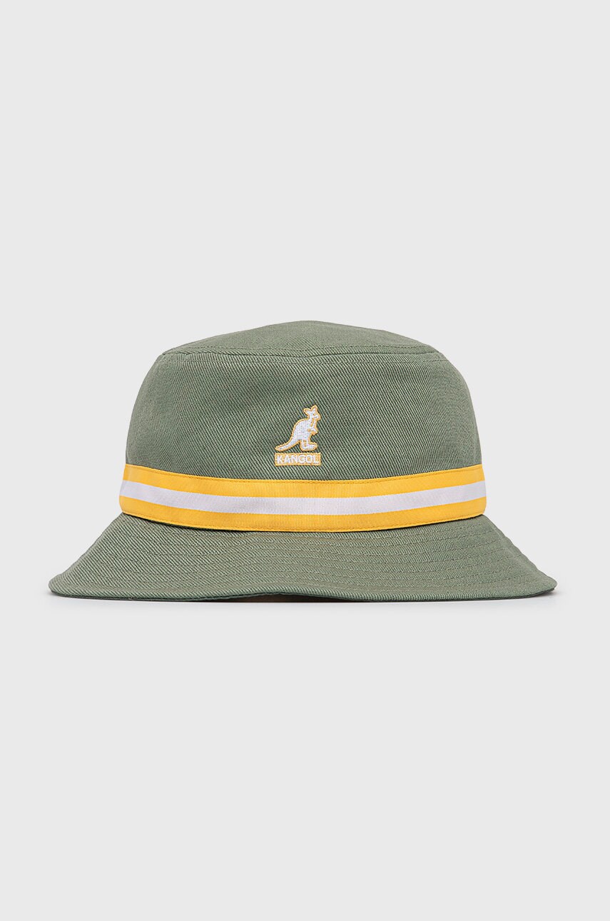 

Шляпа из хлопка Kangol цвет зелёный хлопковый