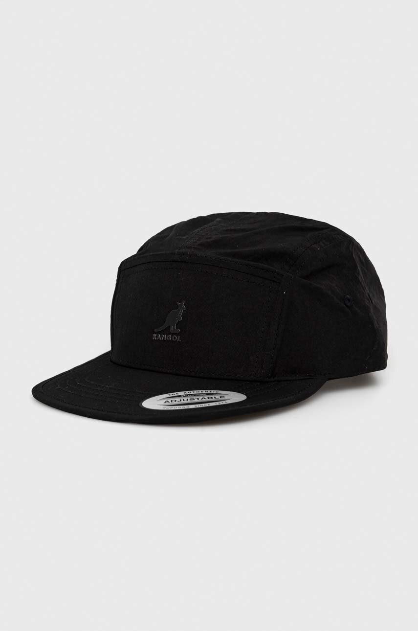 Kangol sapca culoarea negru, neted