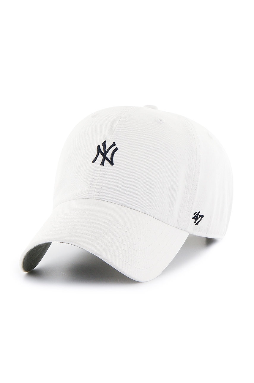 47brand șapcă New York Yankees culoarea alb, cu imprimeu