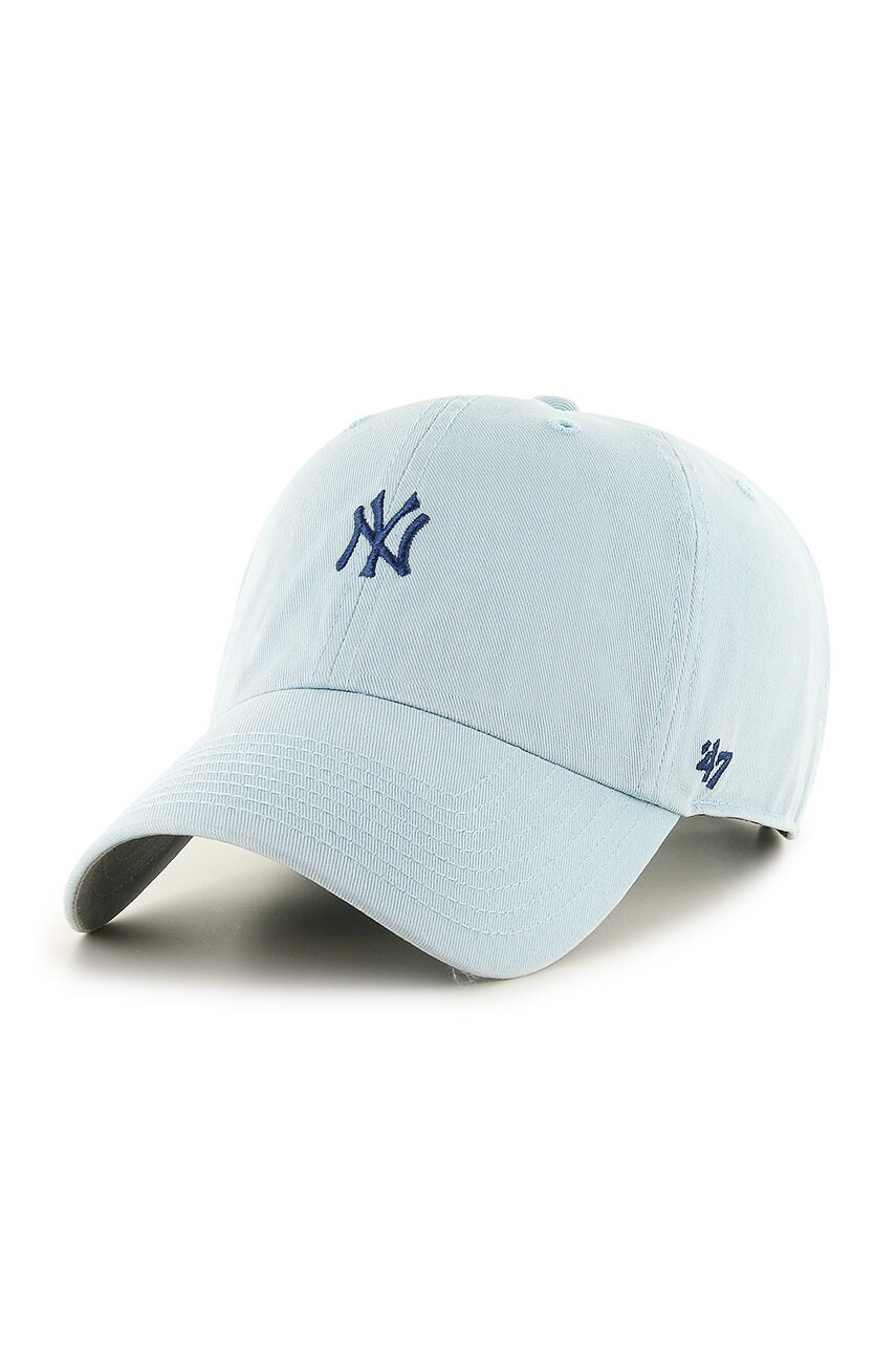 47brand sapca New York Yankees culoarea alb, cu imprimeu