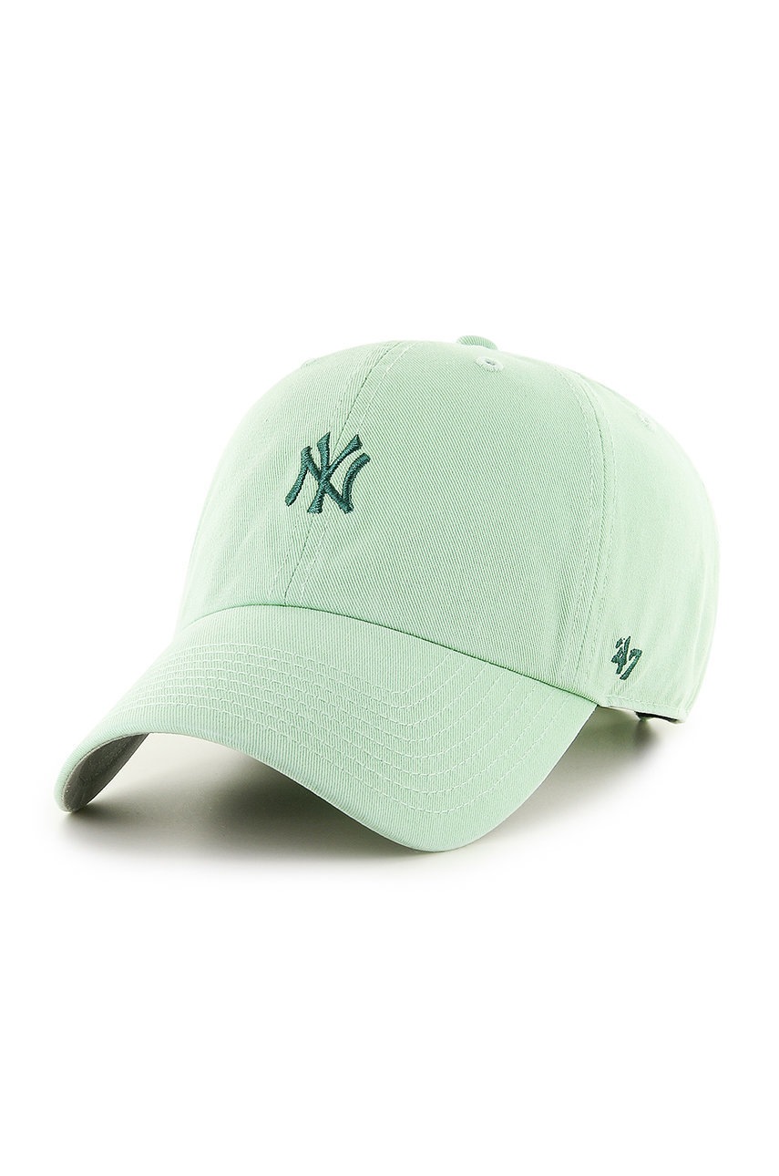 E-shop Čepice 47brand New York Yankees zelená barva, s aplikací