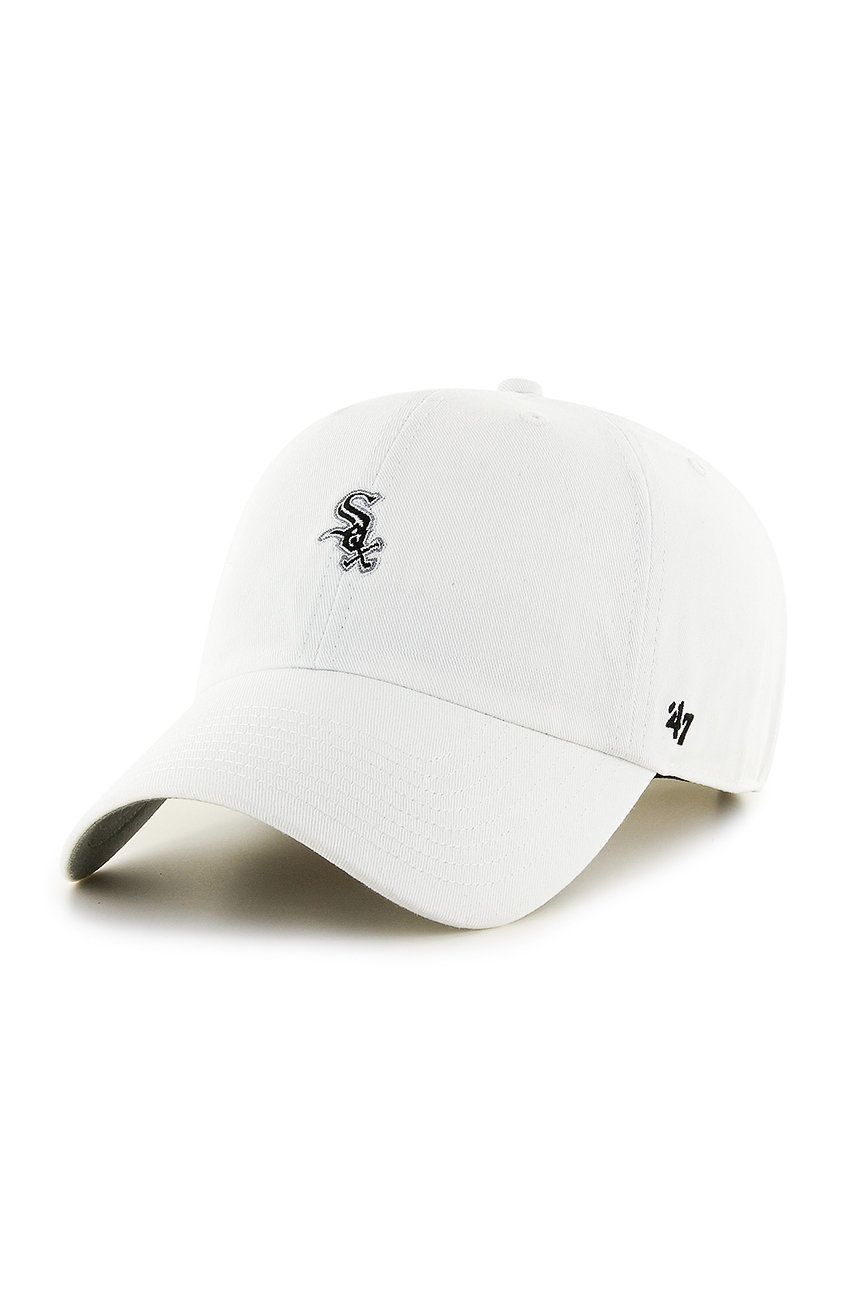 47brand șapcă Chicago White Sox culoarea alb, cu imprimeu
