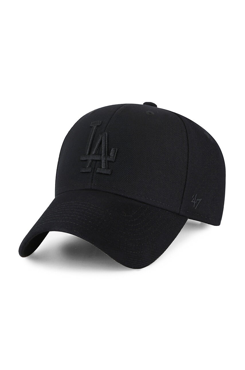 

Шапка 47brand New York Yankees в черно с апликация, Черен