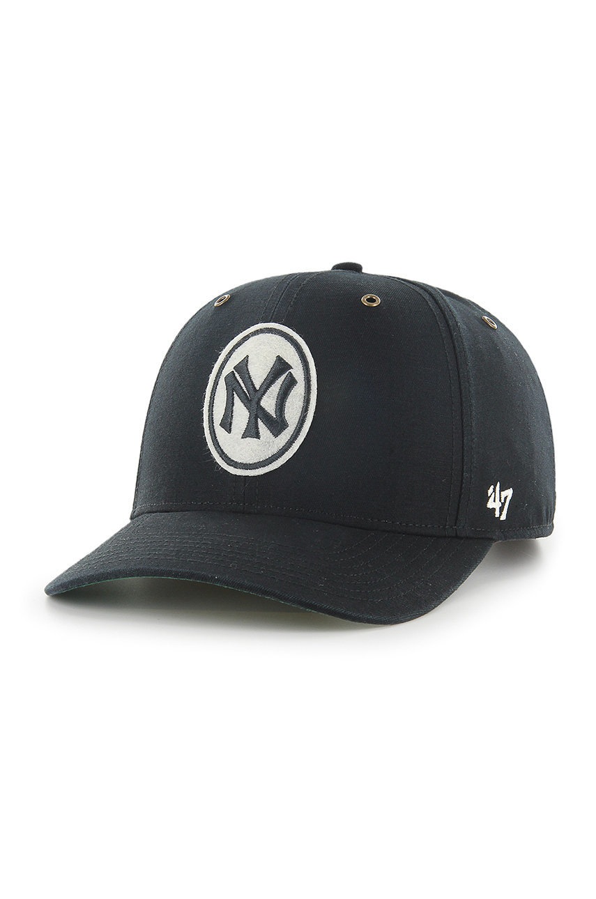 

Кепка 47brand New York Yankees цвет чёрный с аппликацией