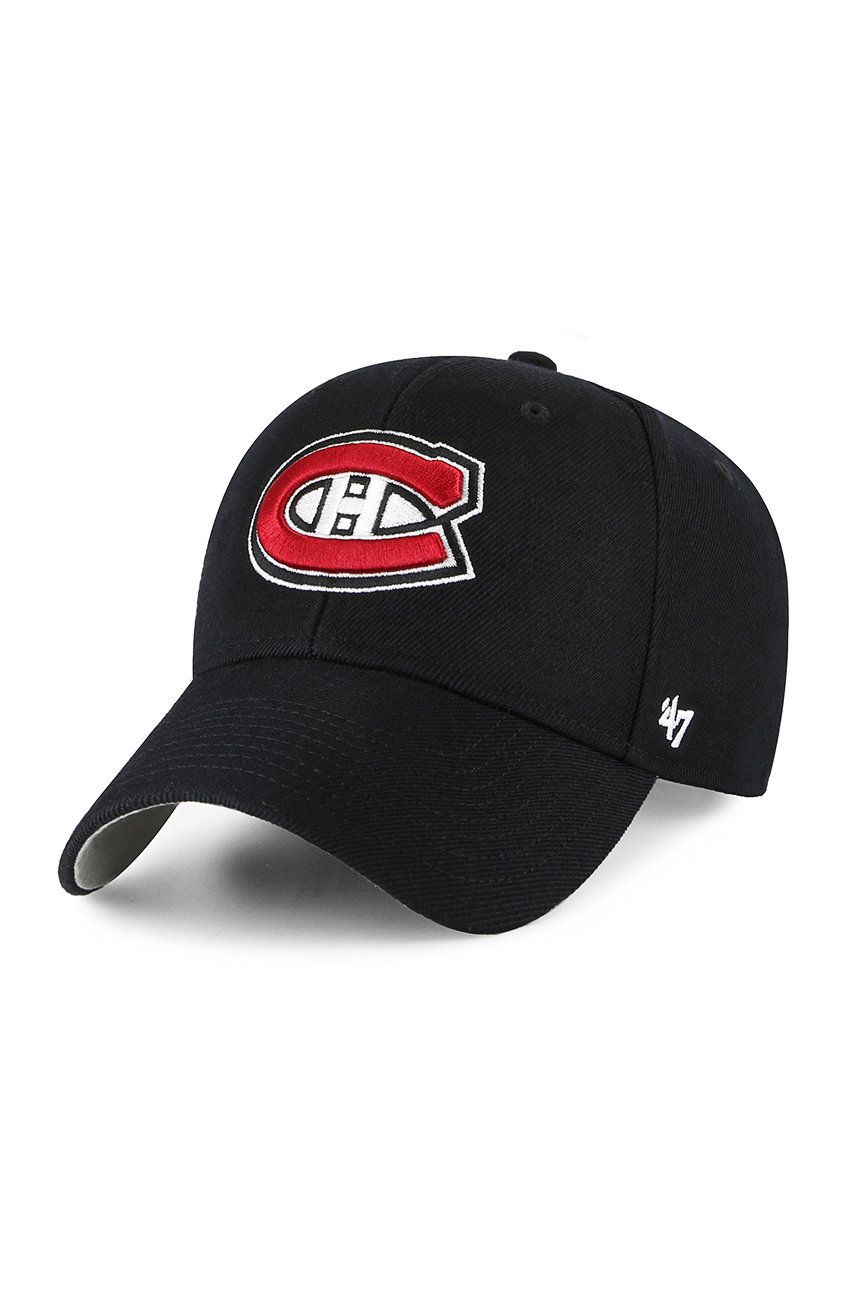 47brand sapca Montreal Canadiens culoarea negru cu imprimeu