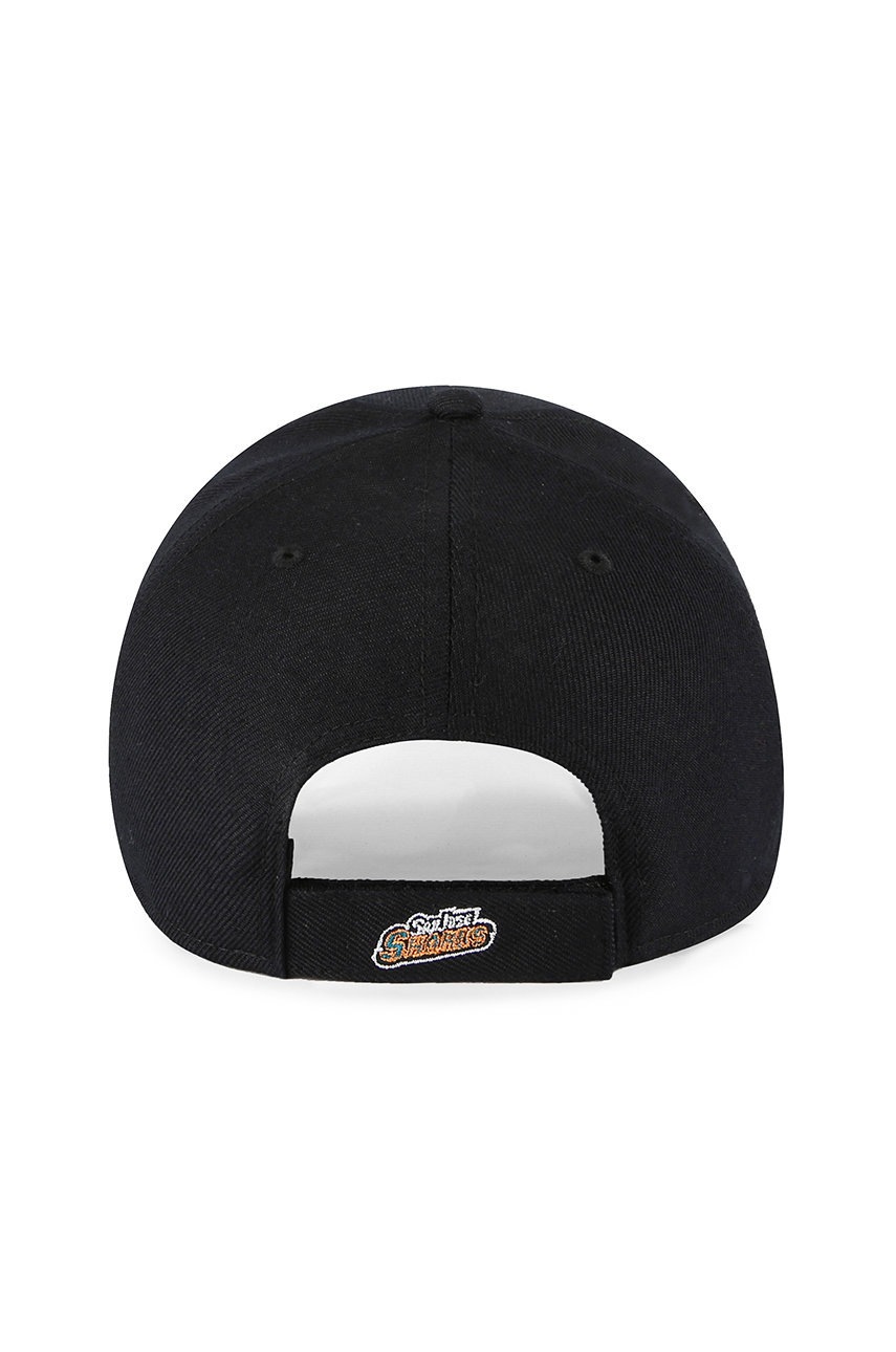 

Кепка 47brand San Jose Sharks цвет чёрный с аппликацией