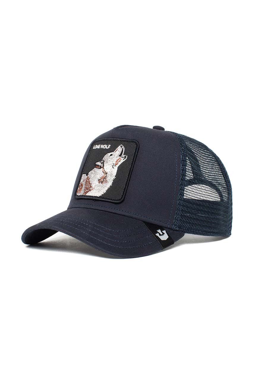 Goorin Bros caciula culoarea albastru marin, cu imprimeu - S