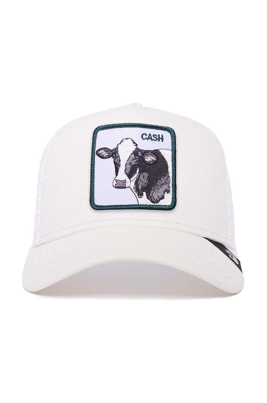 Goorin Bros caciula culoarea alb, cu imprimeu Goorin Bros caciula culoarea alb, cu imprimeu