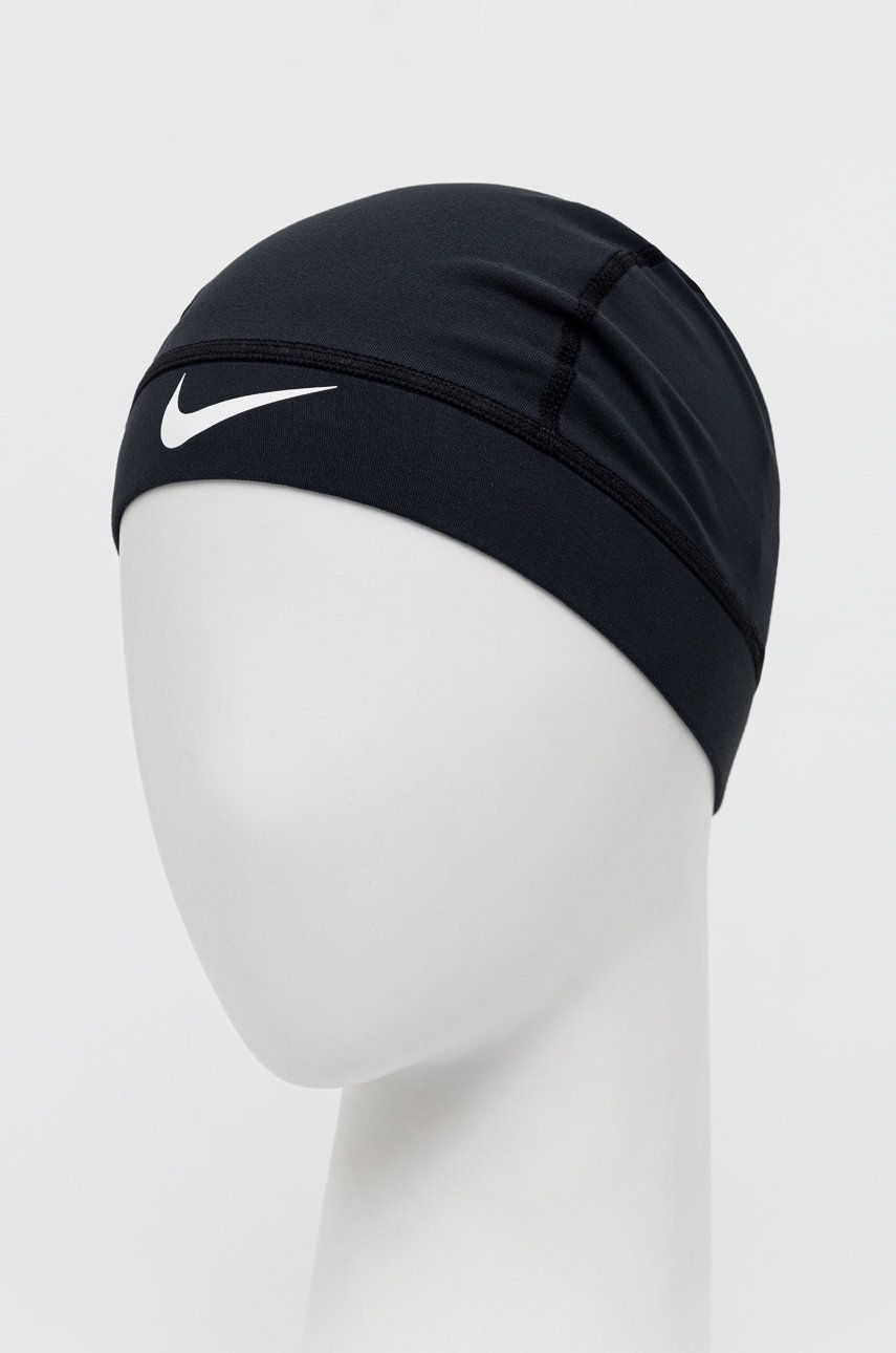 Nike caciula culoarea negru, din tesatura neteda