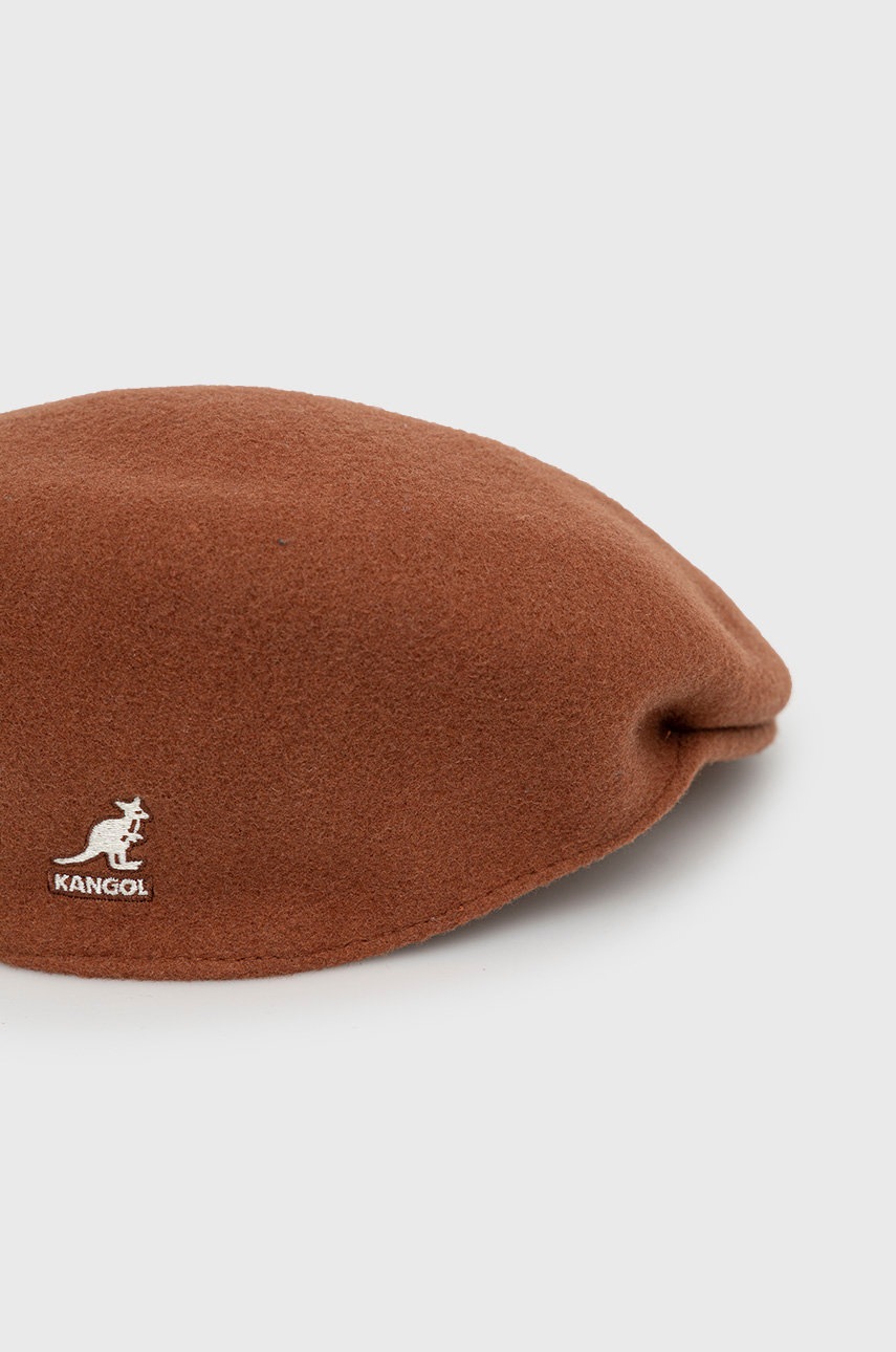 

Вовняний кашкет Kangol колір коричневий вовна