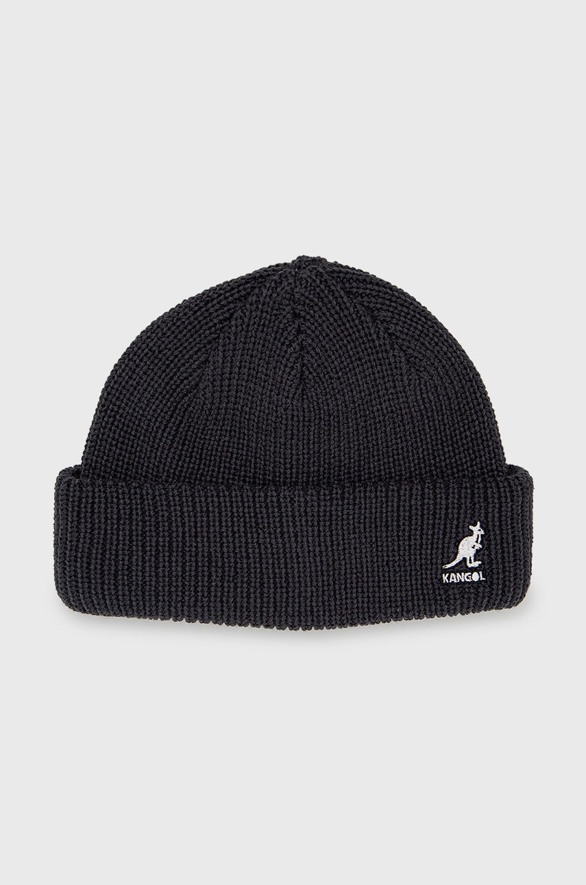 

Шапка Kangol в сиво от плътен трикотаж, Сив