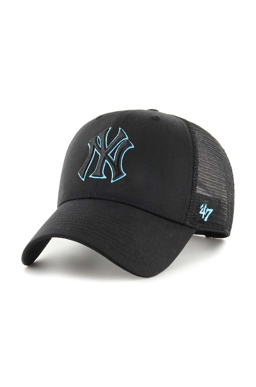 

Кепка 47brand MLB New York Yankees Branson колір чорний з аплікацією