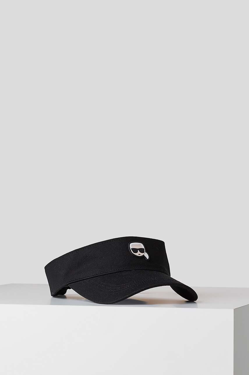 Levně Kšilt Karl Lagerfeld černá barva, s aplikací