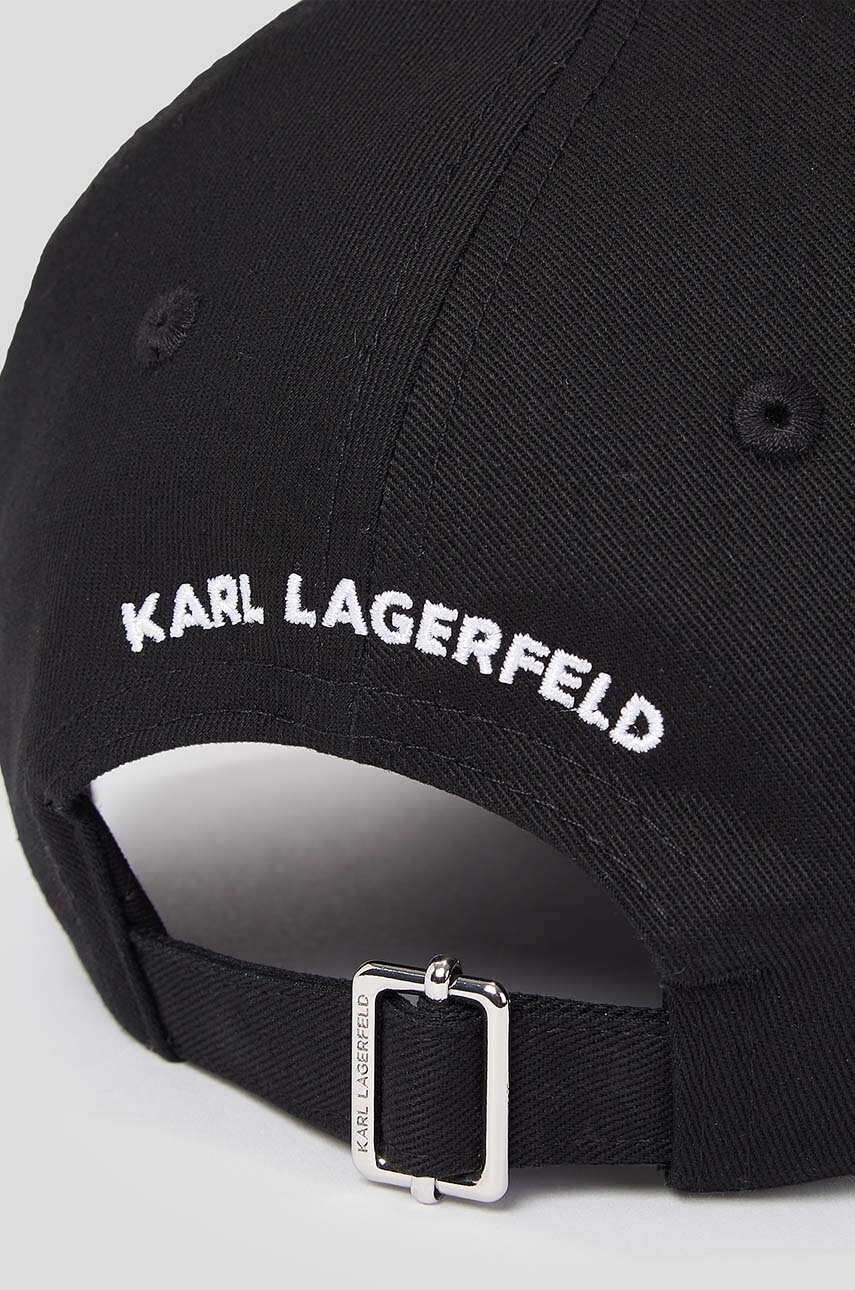 Karl Lagerfeld baseball sapka fehér, nyomott mintás termék 2. képe