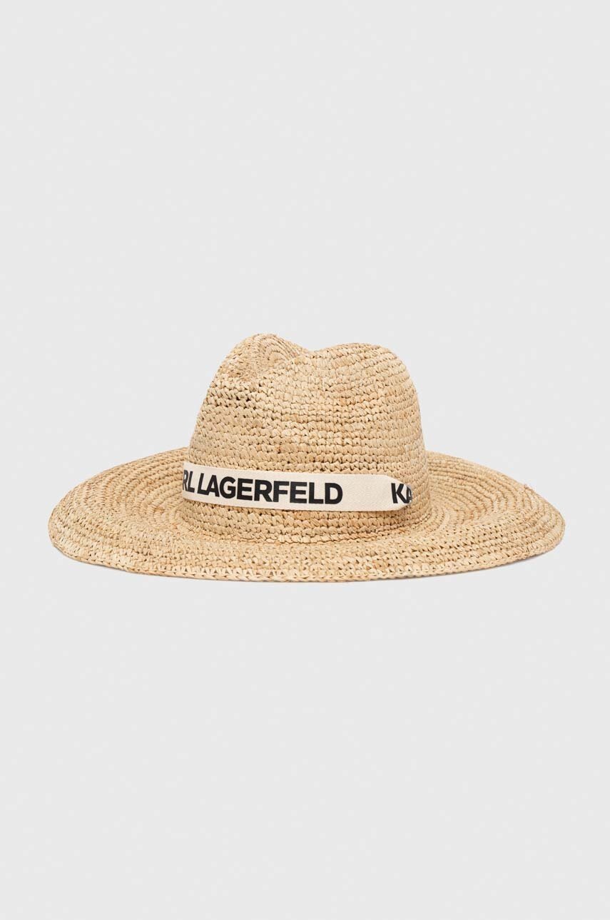 

Шляпа Karl Lagerfeld цвет бежевый