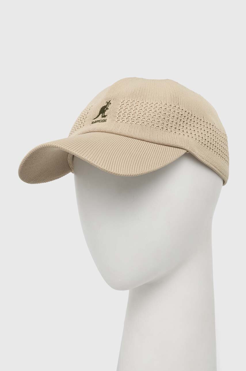 Kšiltovka Kangol béžová barva - béžová -  Materiál č. 1: 75 % Polyester