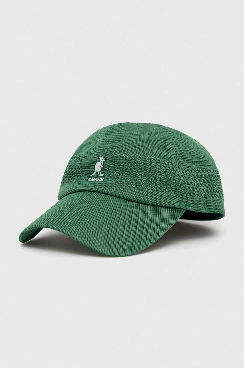 Kangol Sapca Culoarea Verde, Neted