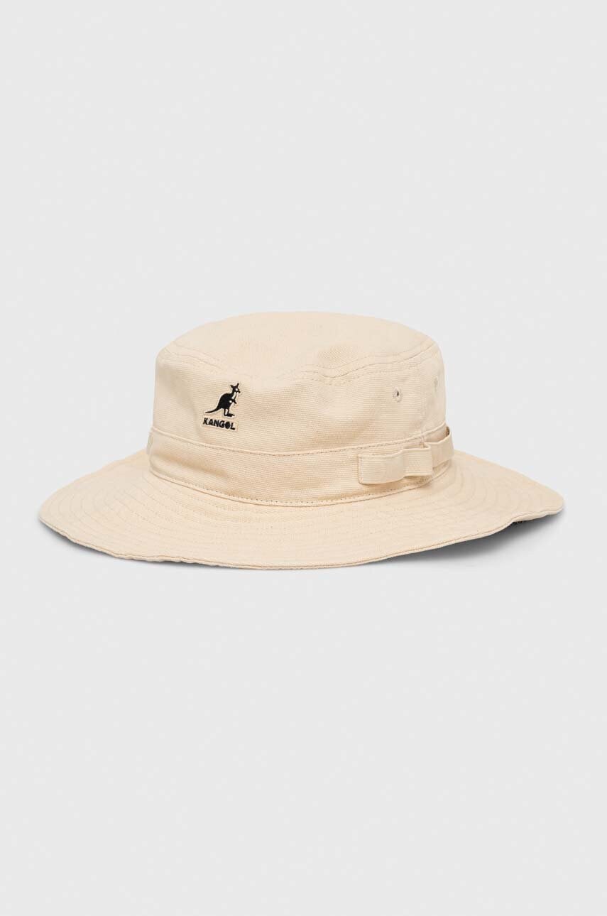 Levně Bavlněná čepice Kangol béžová barva