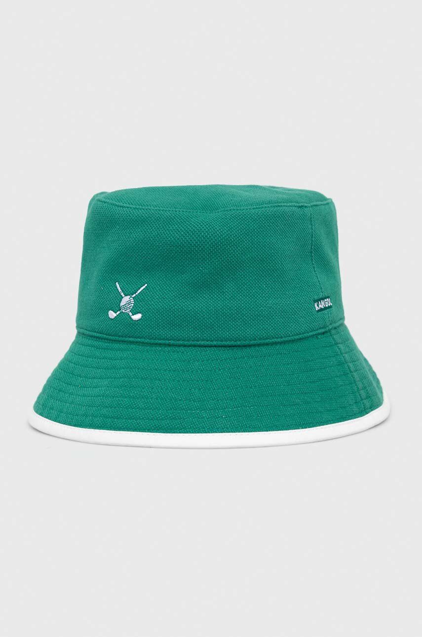 Kangol pălărie cu două fețe culoarea verde