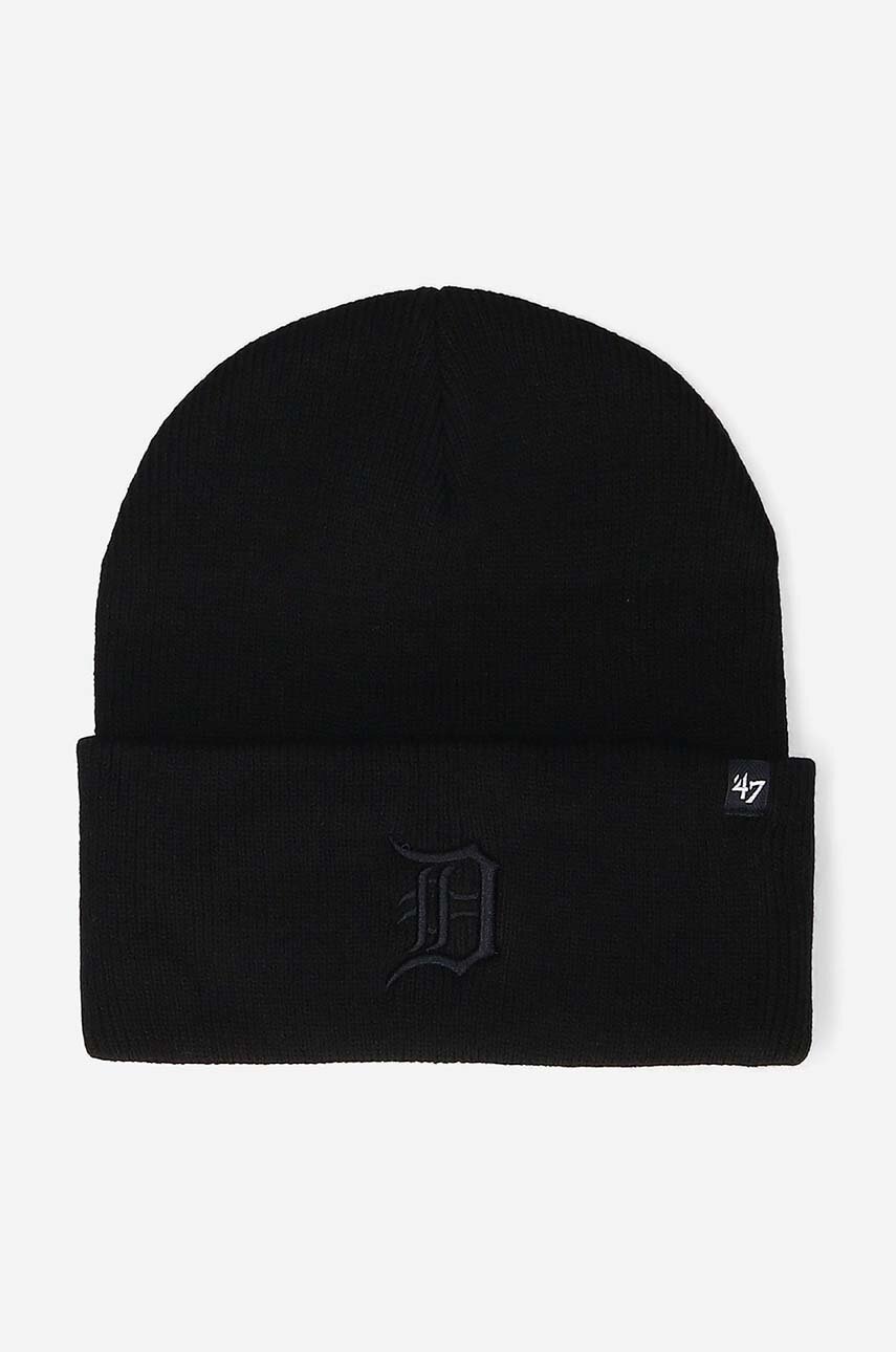

Шапка 47brand Detroit Tigers Haymaker колір чорний