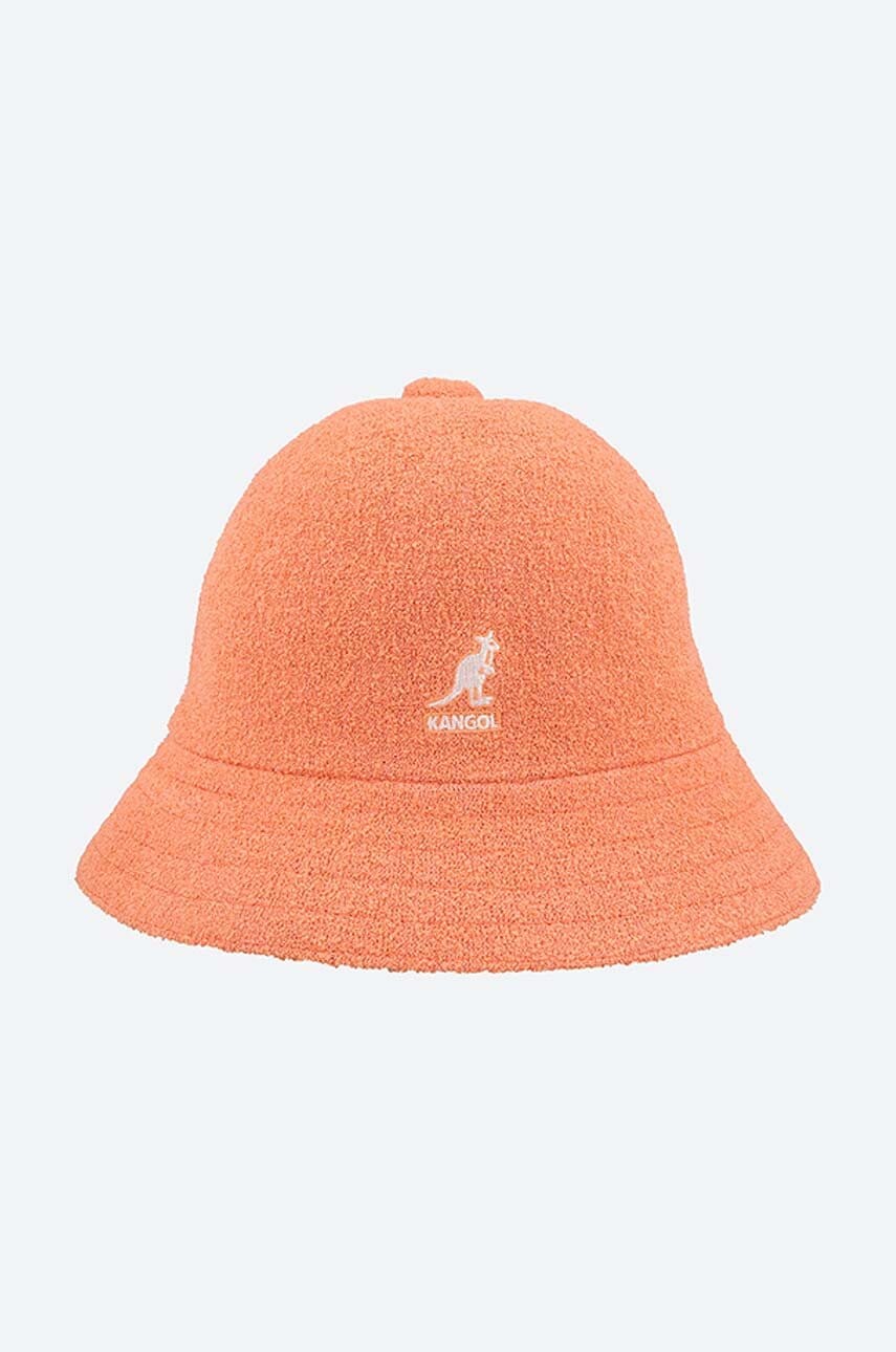 Klobouk Kangol Bermuda Casual oranžová barva, 0397BC.PEACH-PEACH.PINK