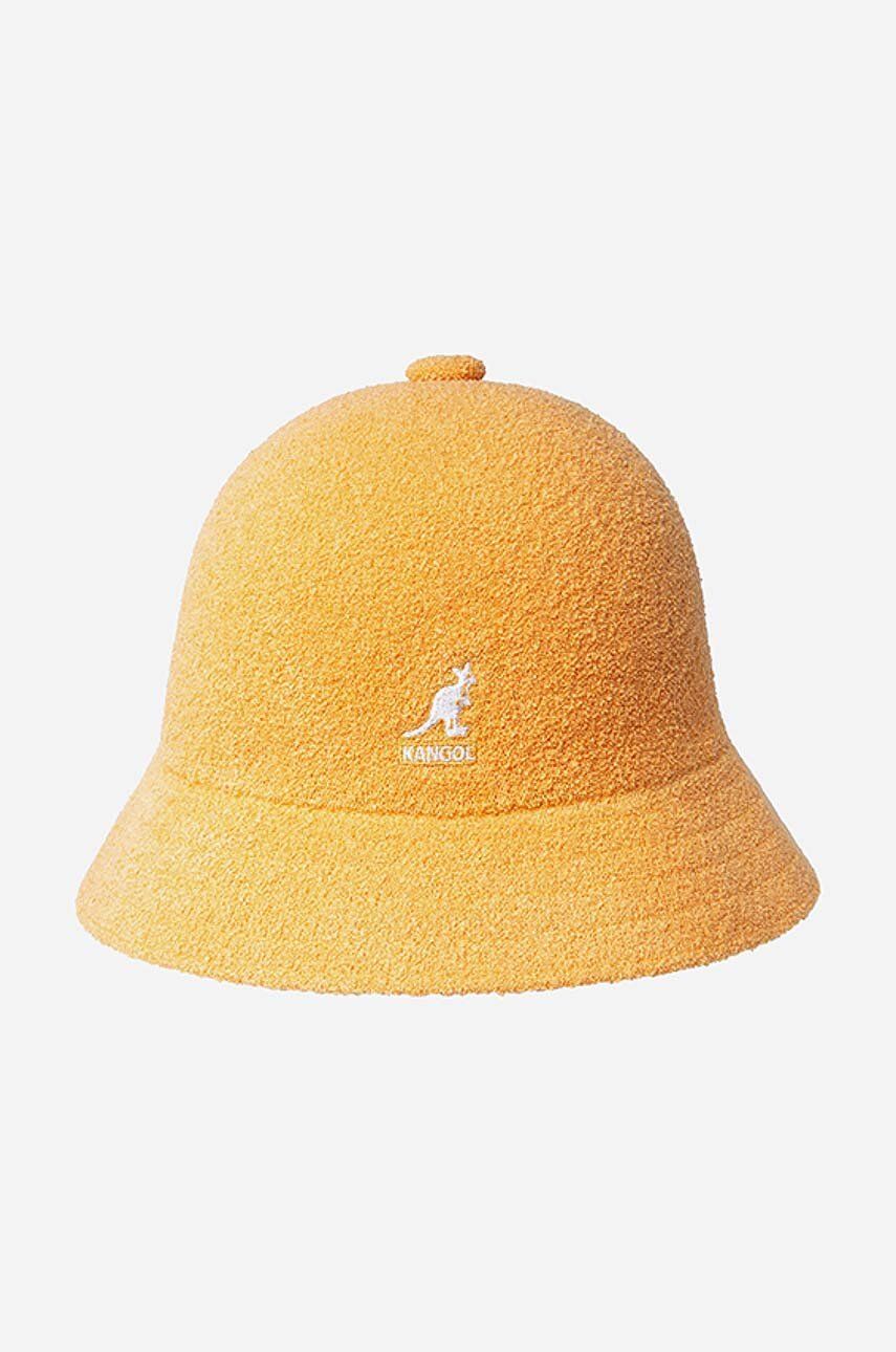 Klobouk Kangol oranžová barva, 0397BC.WARM-WARM.APRIC - oranžová -  45 % Modacryl