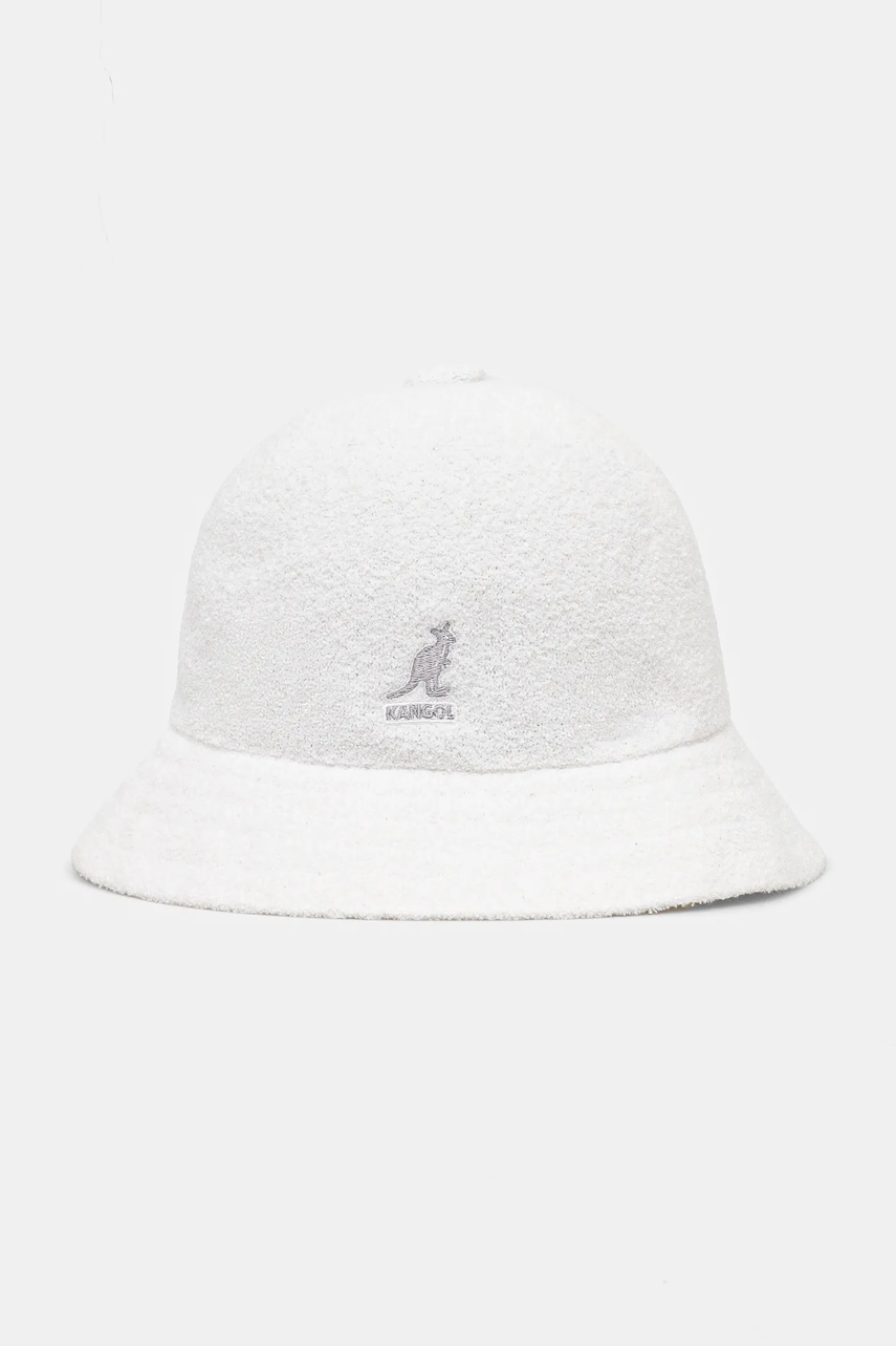 Klobouk Kangol Bermuda Casual 0397BC WHITE bílá barva, 0397BC.WHITE-WHITE