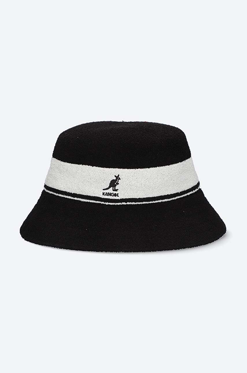 Klobouk Kangol Bermuda Bucket černá barva, K3326ST.BLACK-BLACK - černá -  Hlavní materiál: 45 %