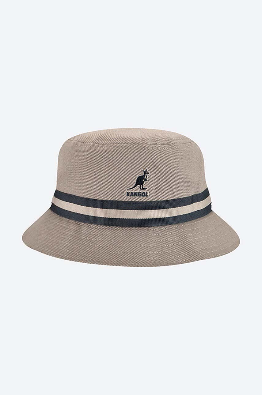 Bavlněný klobouk Kangol Stripe Lahinch tmavomodrá barva, K4012SP.GREY-GREY - námořnická modř - 