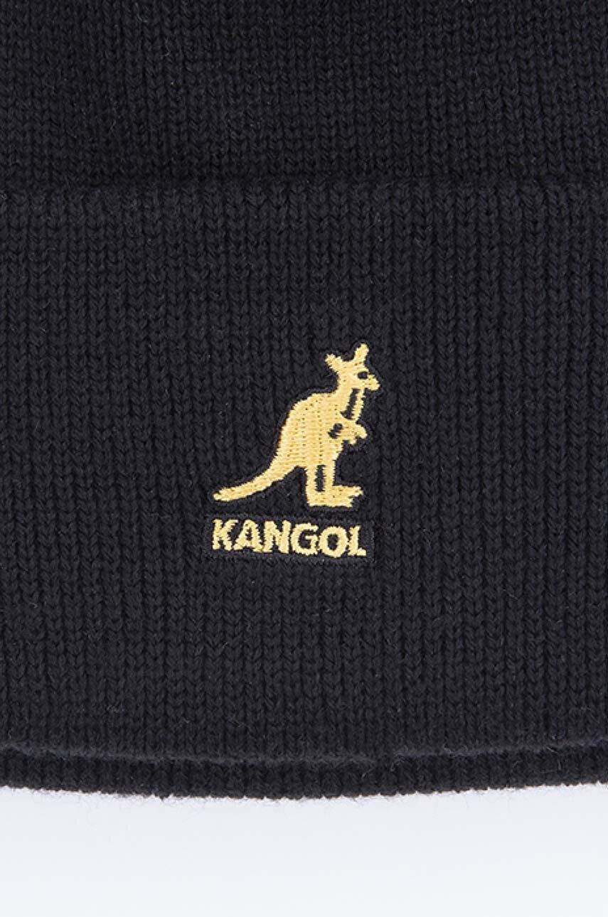 Kangol Căciulă Pull-On BIO LIME Culoarea Negru, Din Tricot Gros 2978BC-BIOLIME