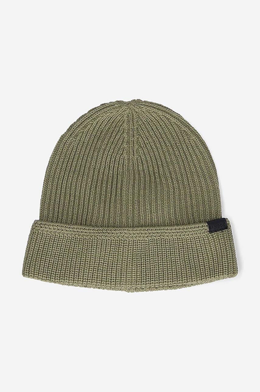 Levně Čepice Kangol šedá barva, z husté pleteniny, K0702CO-FLANNEL