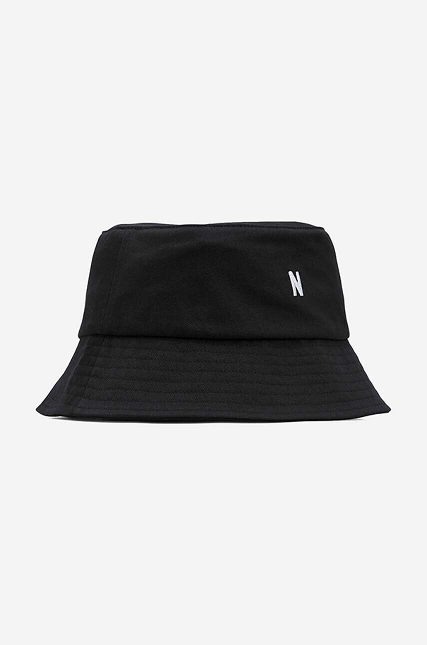 

Памучна капела Norse Projects в черно от памук, Черен